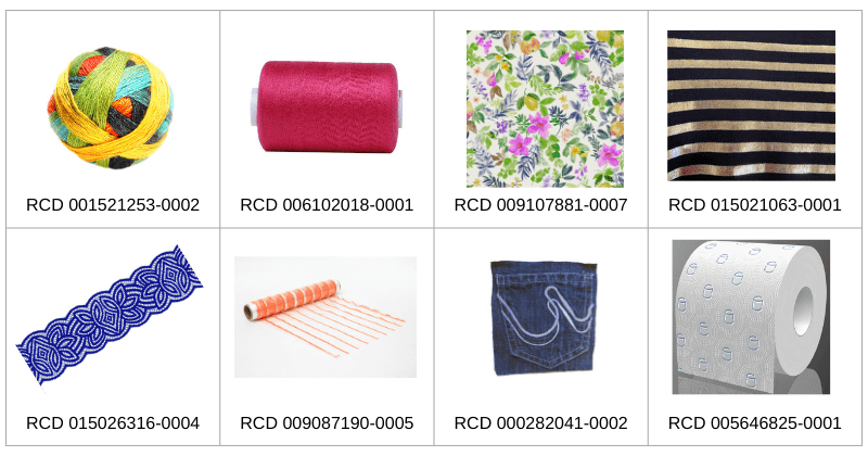Wzory przemysłowe tkaniny - przykłady